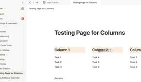 Notion tabs