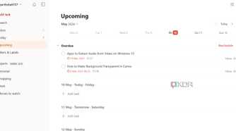 Todoist calendar