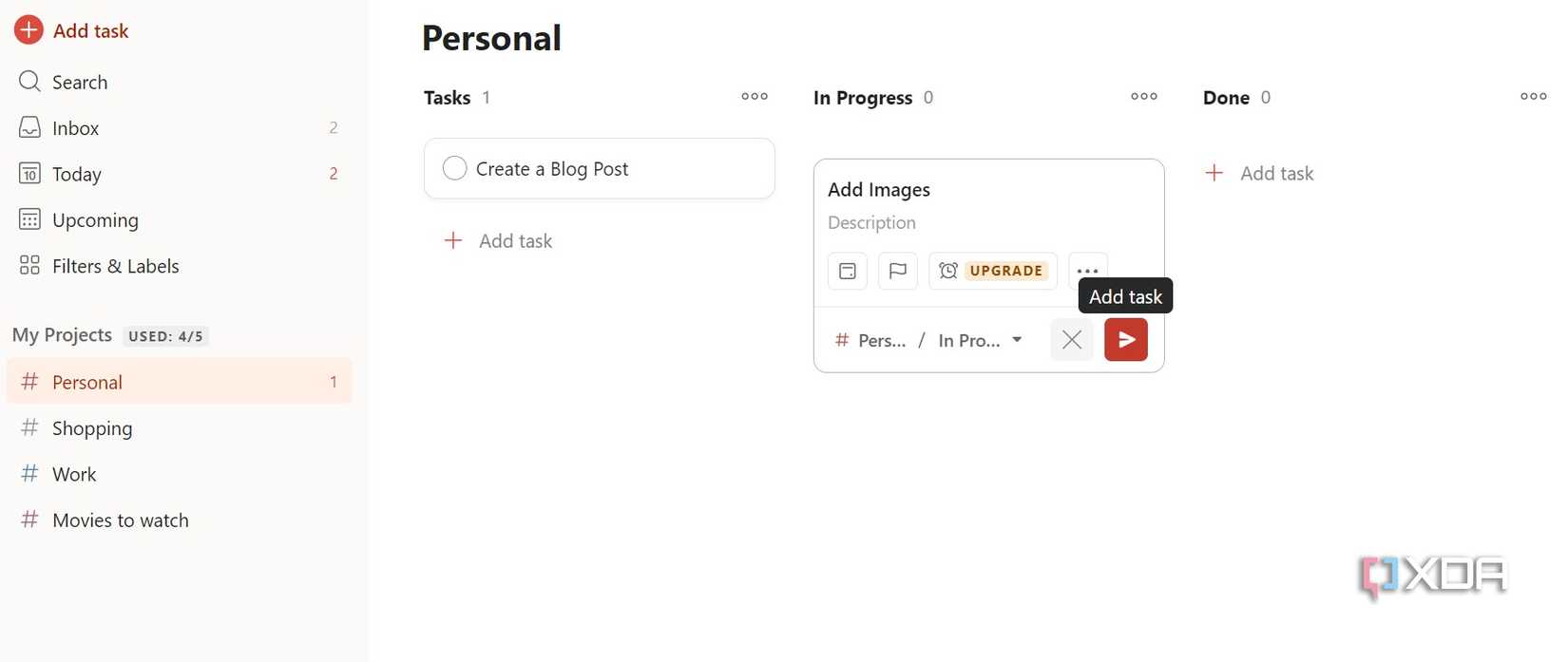 Todoist project