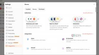 Todoist settings