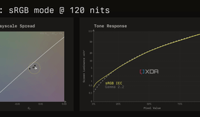 SDR calibration charts for the MSI MAG 341CQP in its sRGB color preset.