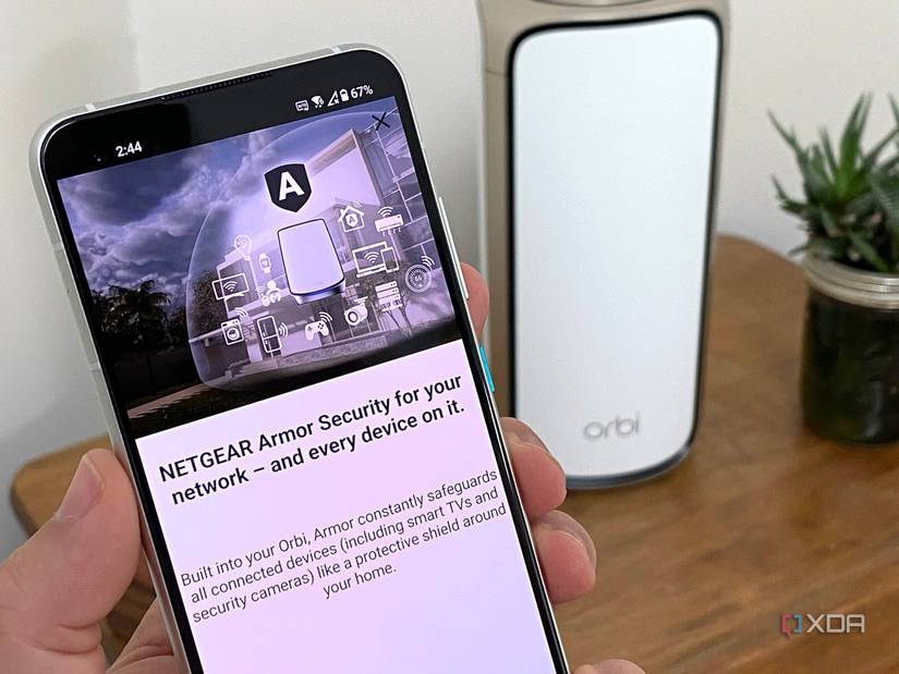 Netgear Armor pop up in the Orbi app