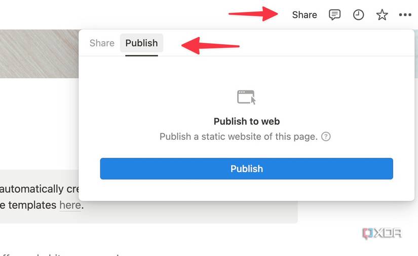 Publish your Notion page