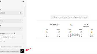 Edit weather widget in Notion