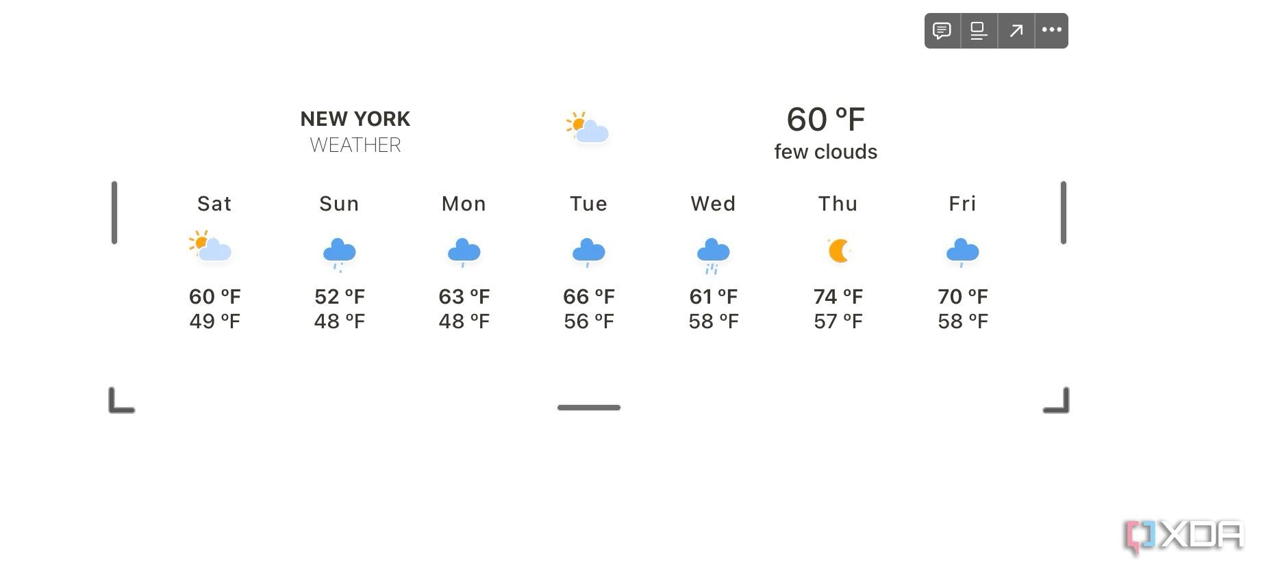 Weather widget live in Notion