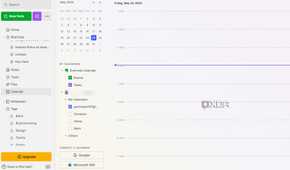 Evernote calendar