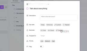 Evernote tasks details