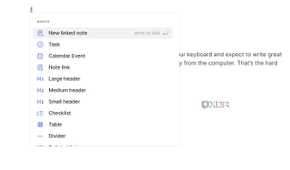 Evernote slash command