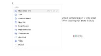 Evernote slash command