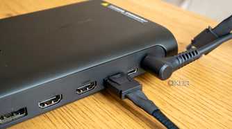 An external GPU with an OCuLink cable connected