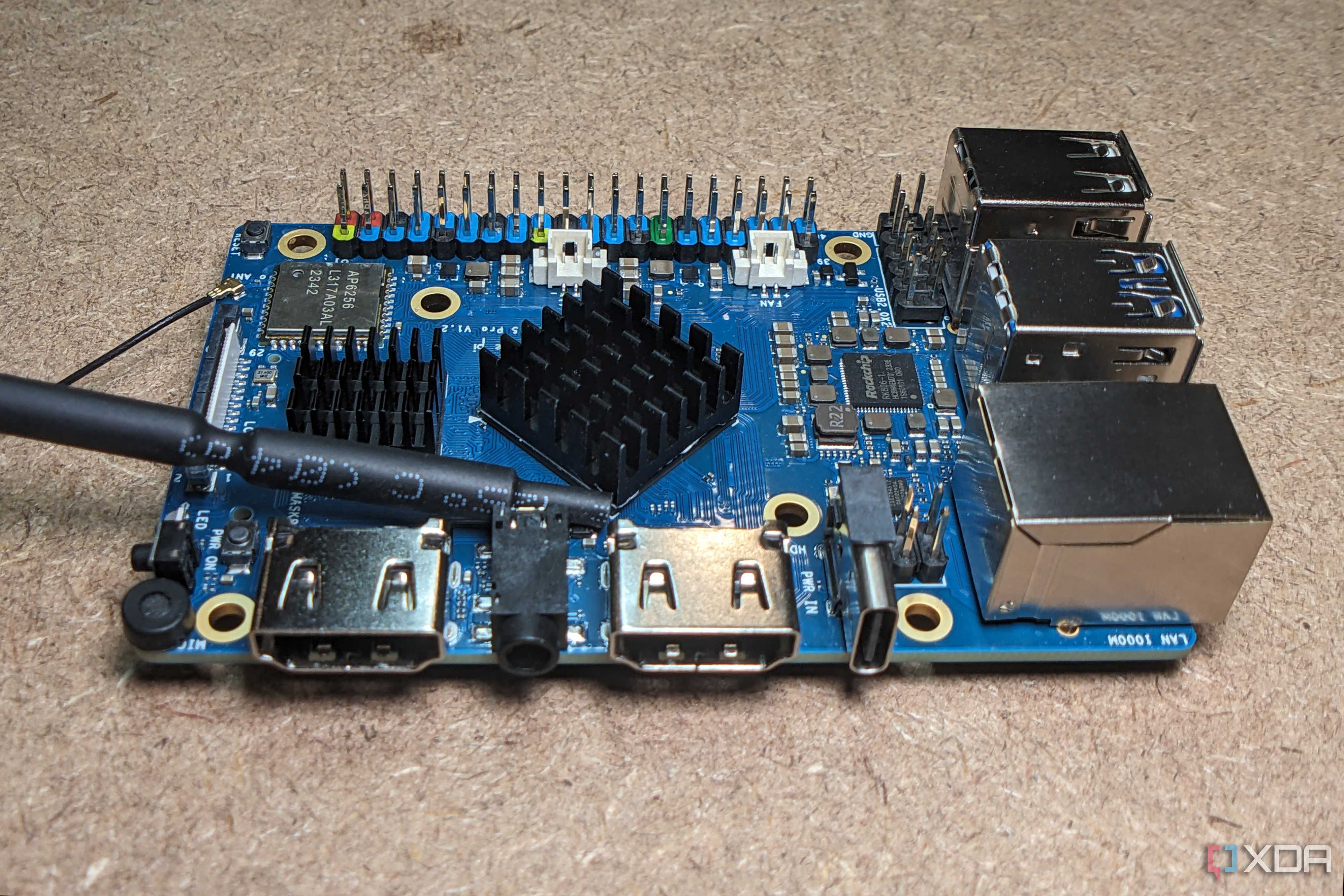 Orange Pi 5 Pro power and AV ports