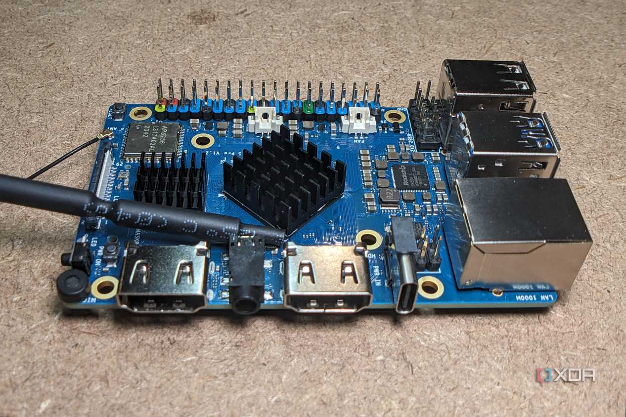 Orange Pi 5 Pro power and AV ports