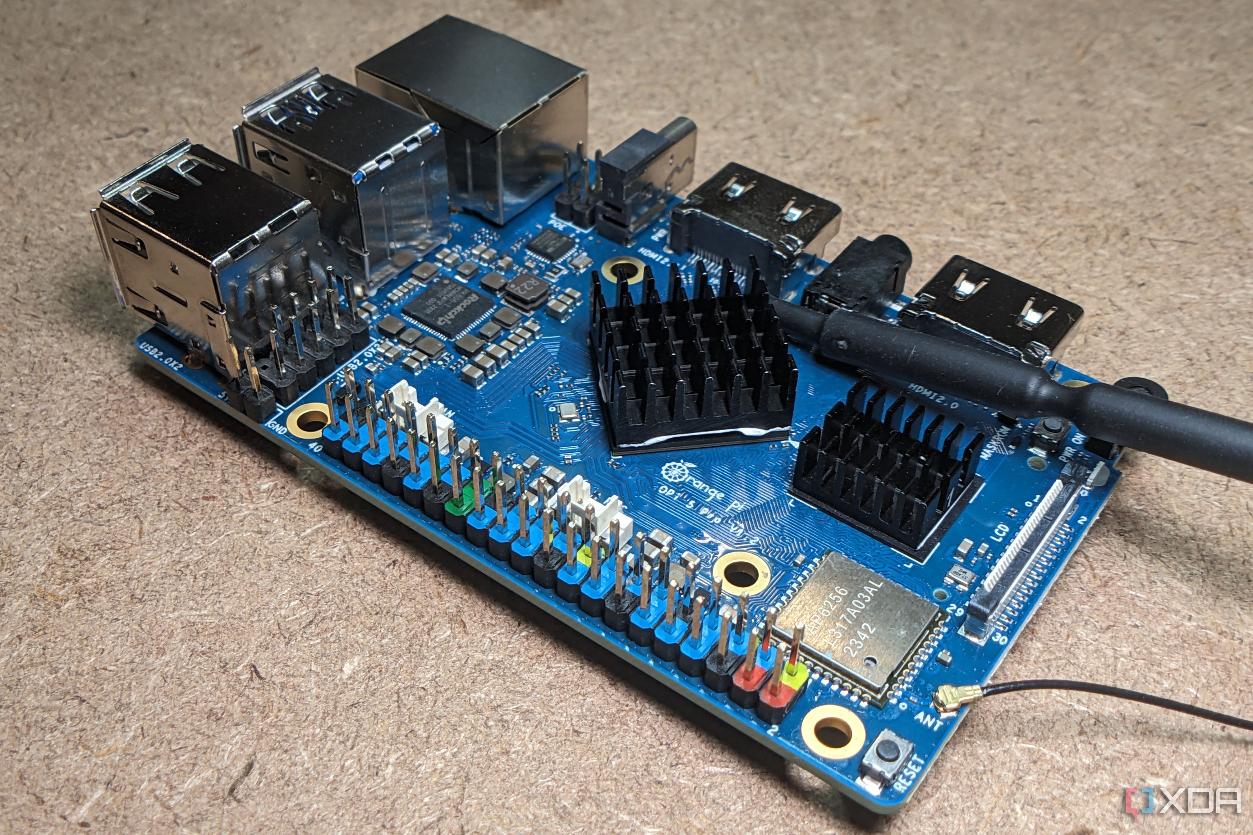 Orange Pi 5 Pro top-back angle