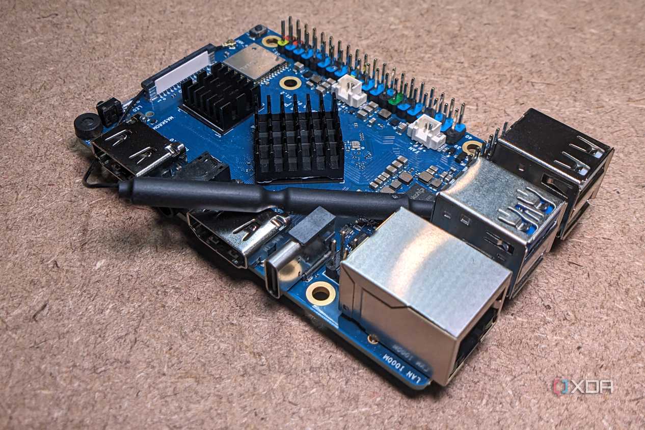 Orange Pi 5 Pro top-front angle
