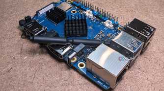 Orange Pi 5 Pro top-front angle