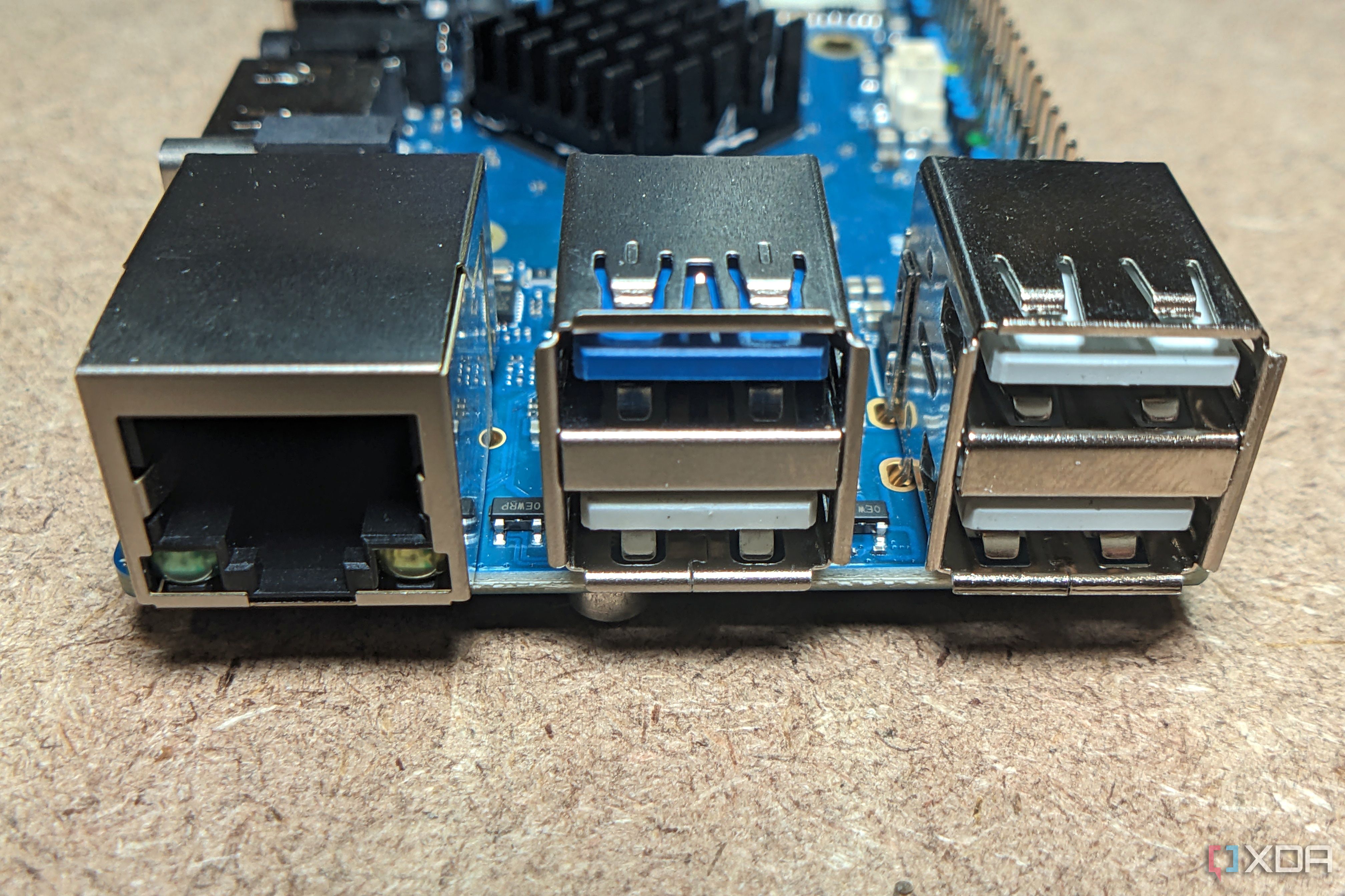 Orange Pi 5 Pro USB and ethernet ports