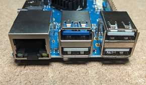 Orange Pi 5 Pro USB and ethernet ports