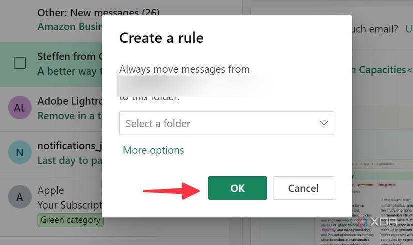 rules in Outlook