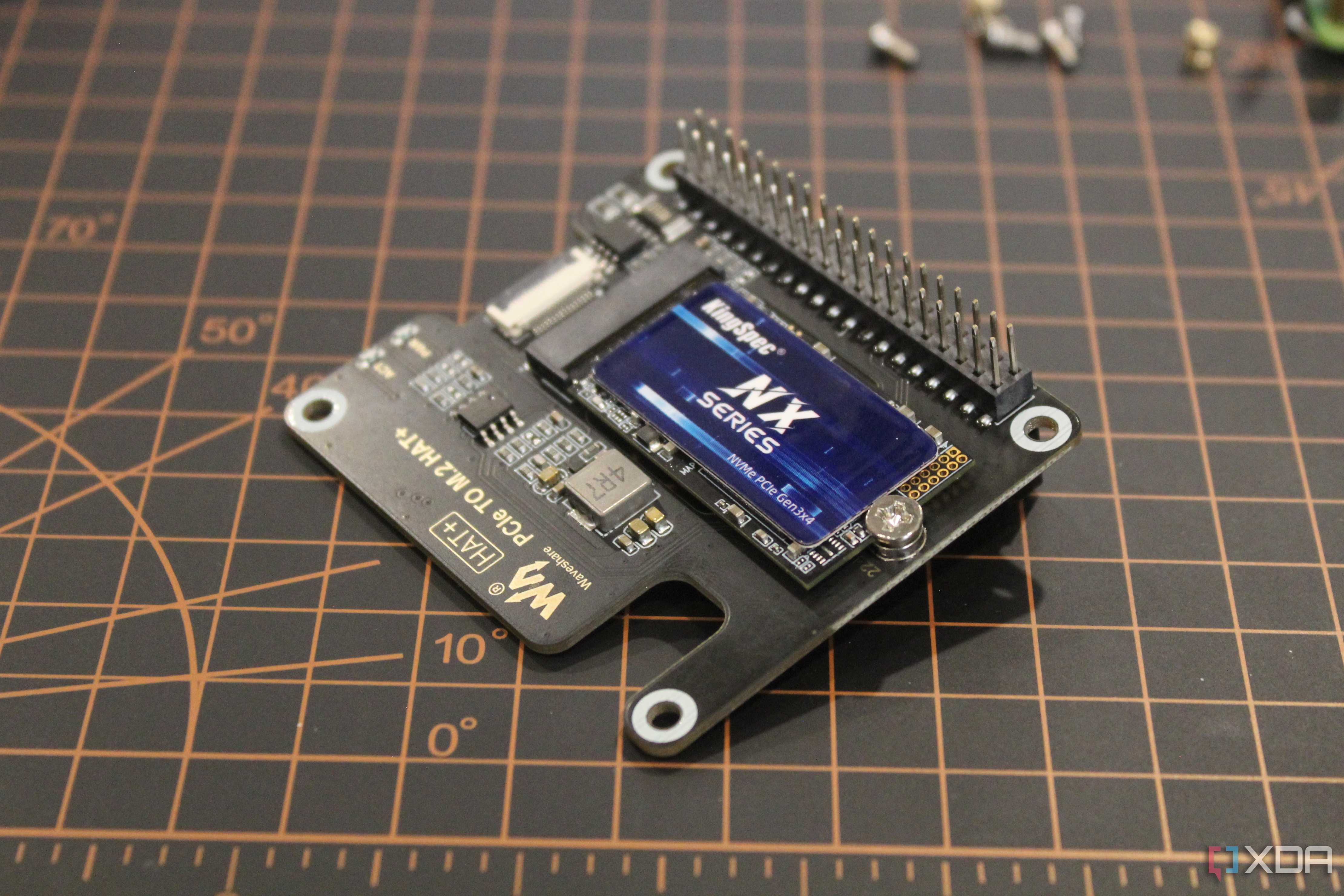 Waveshare PCIe HAT with GPIO pin extenders