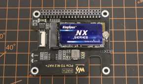 Waveshare PCIe HAT with SSD mounted
