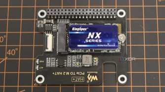 Waveshare PCIe HAT with SSD mounted