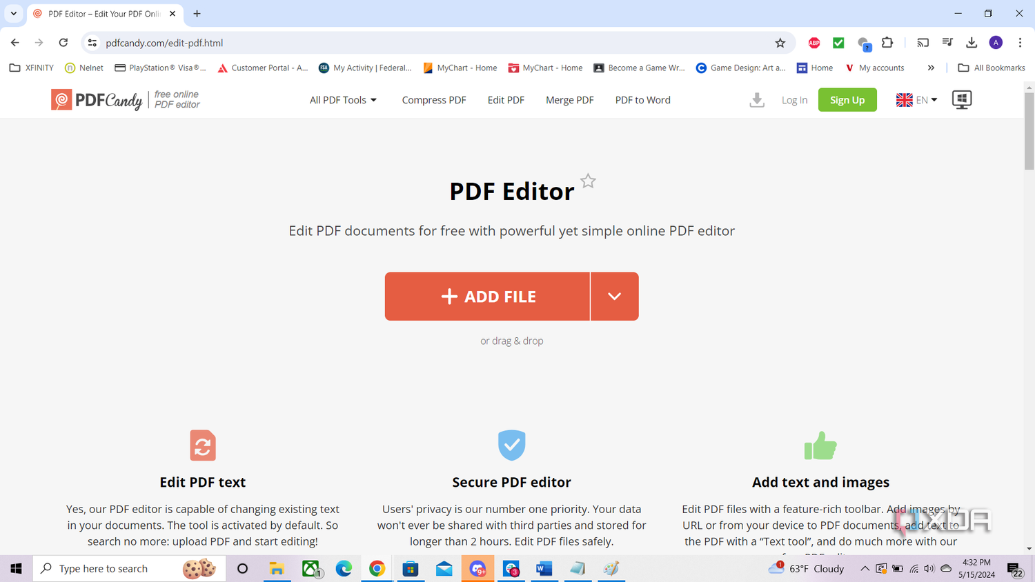 pdfcandy editor