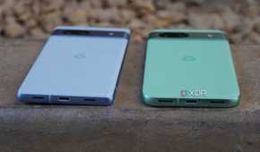 The bottom of the Pixel 7a and Pixel 8a.
