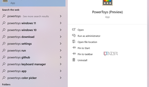 Opening Microsoft Powertoys on Windows 10