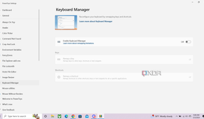 Opening Microsoft Powertoys keyboard manager on Windows 10