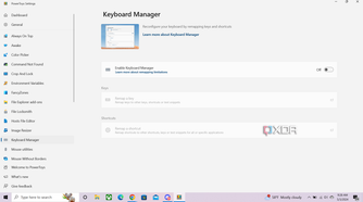 Opening Microsoft Powertoys keyboard manager on Windows 10