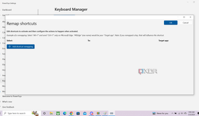 Using Microsoft Powertoys to remap a keyboard shortcut