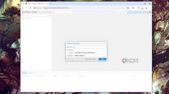 The Proxmox VE login page