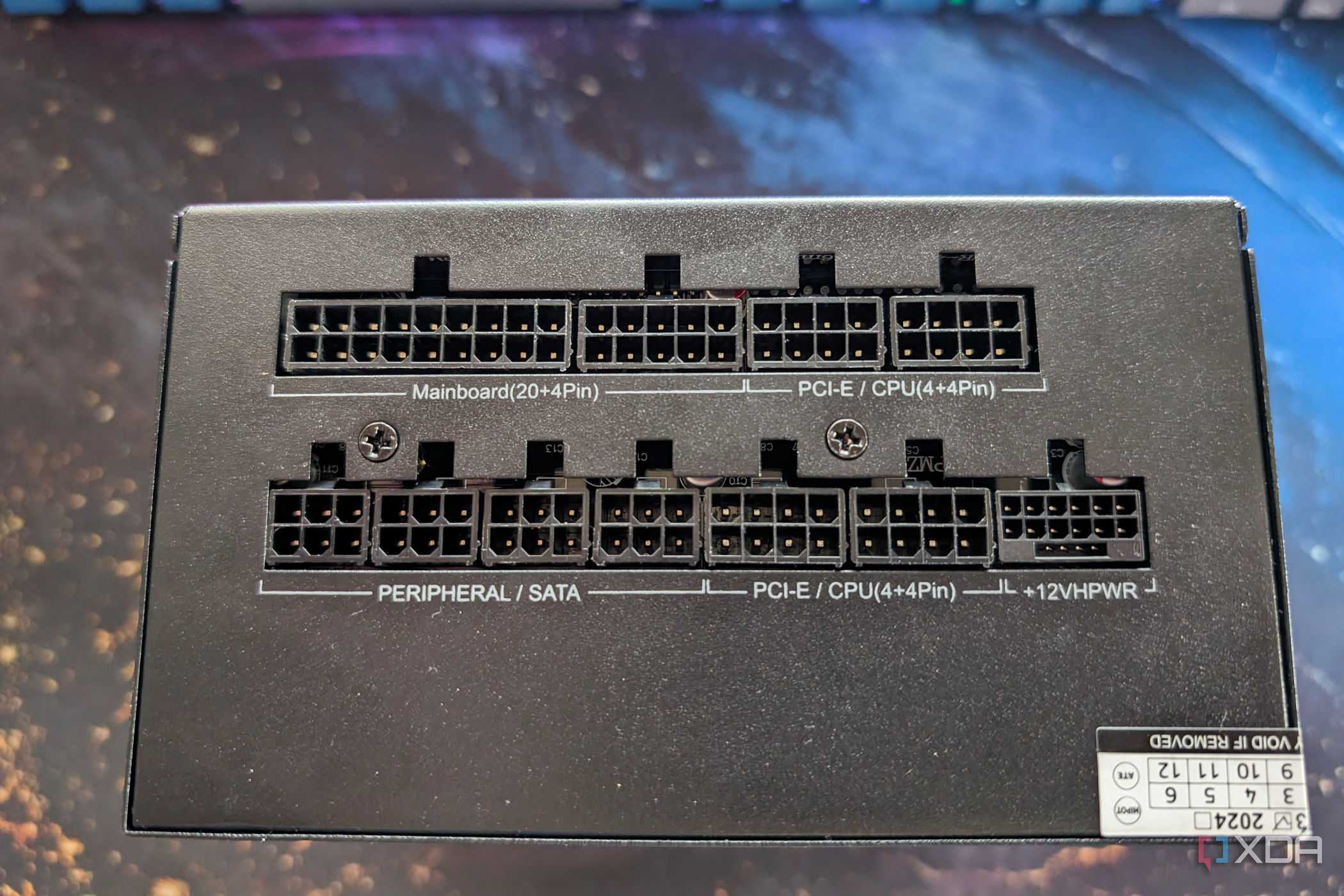 psu showing 12vhpwr input