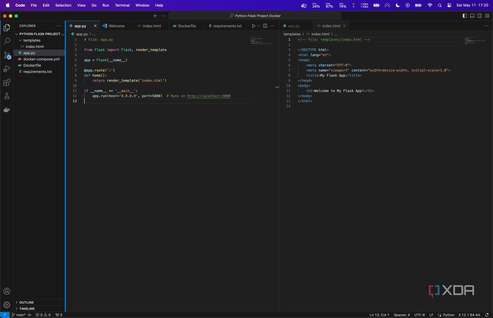 How to host a Python Flask project on your NAS with Docker