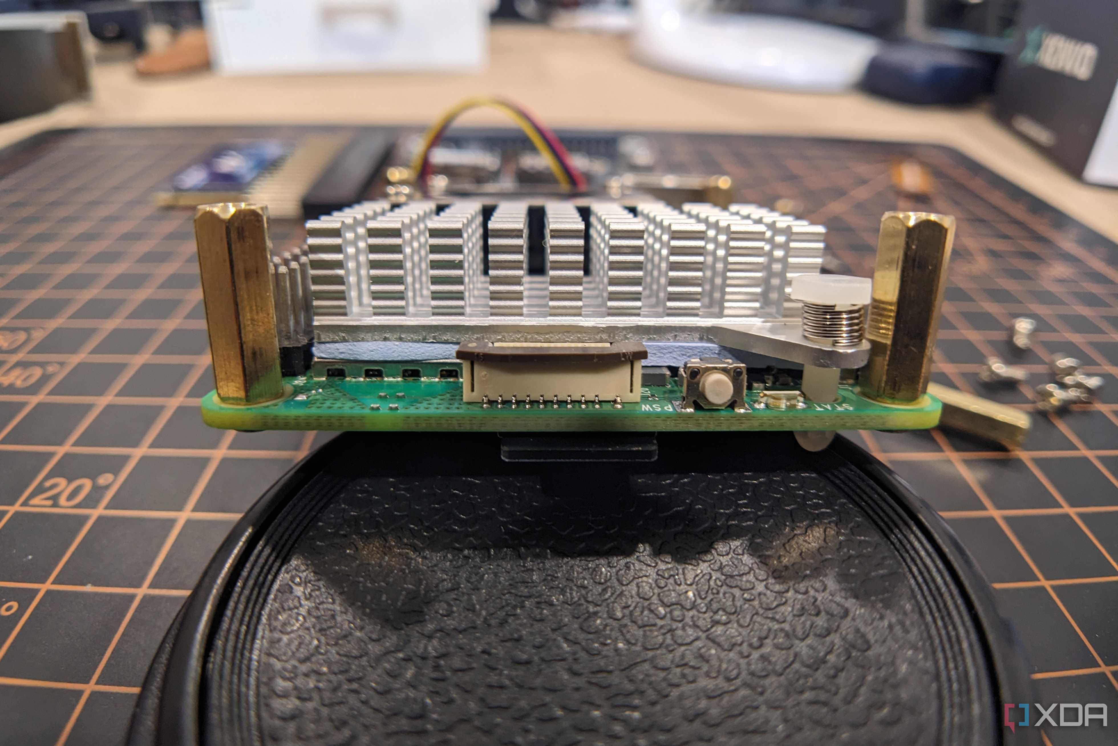 Raspberry Pi 5 PCIe slot closed
