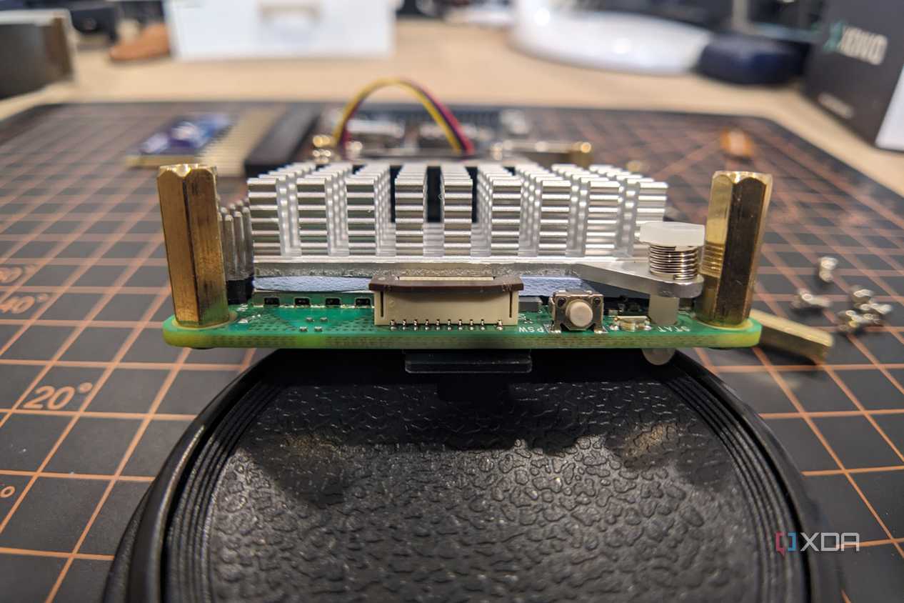 Raspberry Pi 5 PCIe slot closed