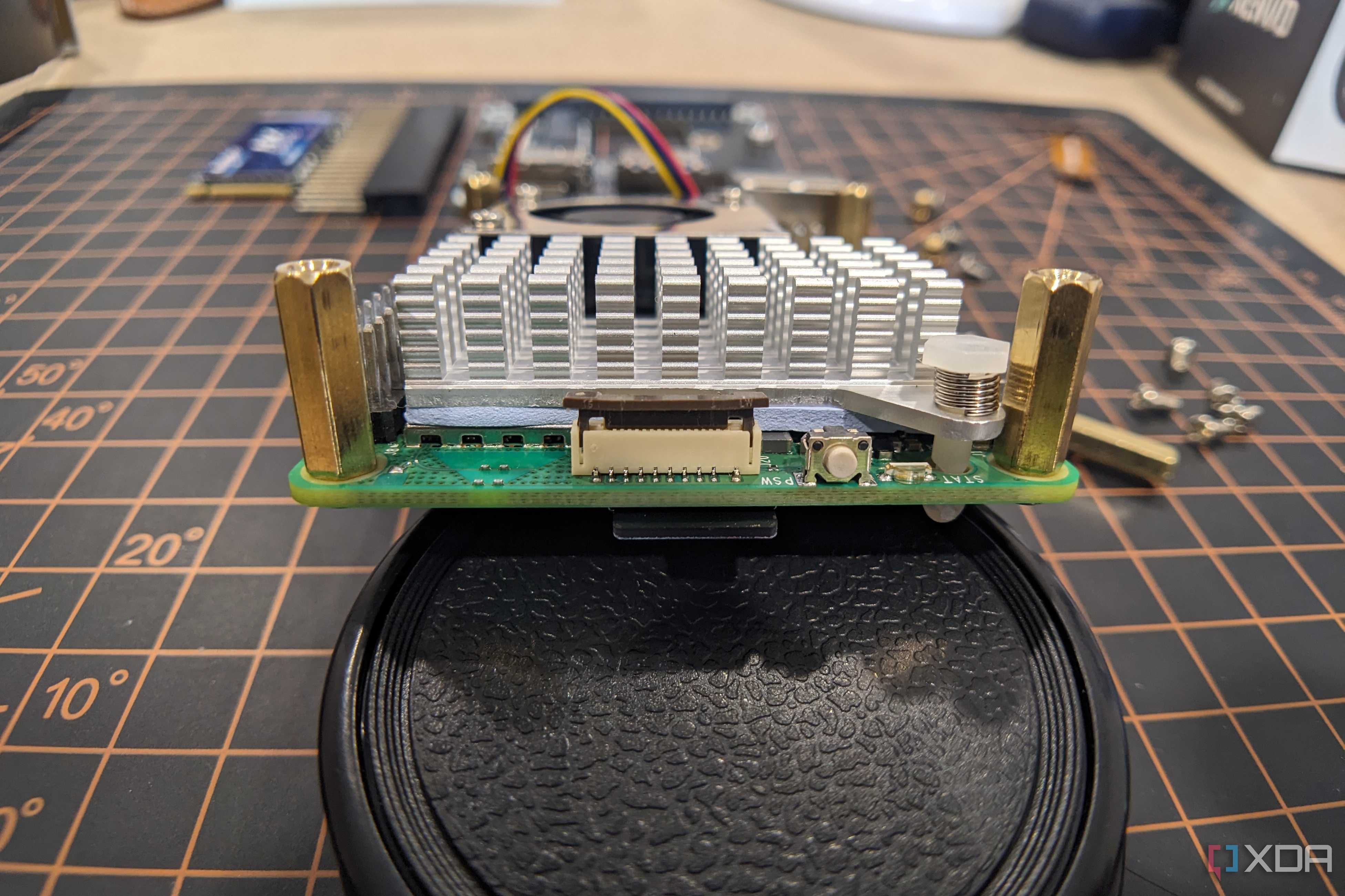 Raspberry Pi 5 PCIe tab open