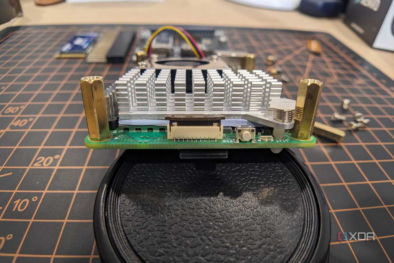 Raspberry Pi 5 PCIe tab open