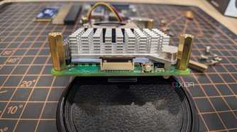 Raspberry Pi 5 PCIe tab open