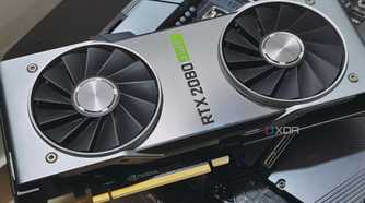 An image showing an RTX 2080 Super GPU kept on a motherboard.