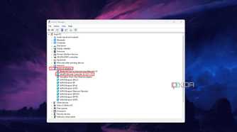 Windows 11 screenshot that shows the network adapters branch in Device Manager