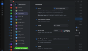Spark Mail apperarance options