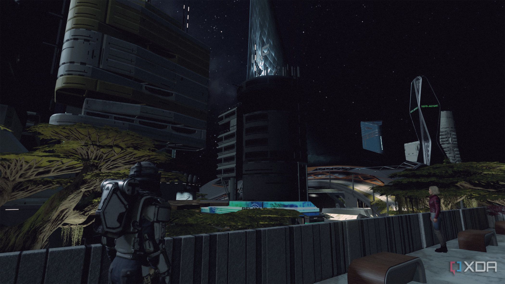 screenshot of the game starfield inside one of the cities