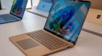 Surface Laptop 7 on a table.
