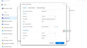 Adding a reverse proxy in Synology DSM 7