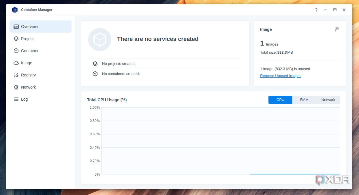 Container Manager running on Synology NAS