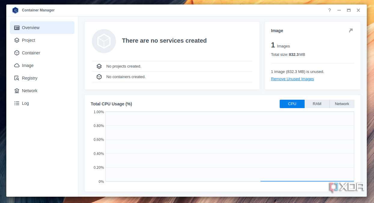 Container Manager running on Synology NAS