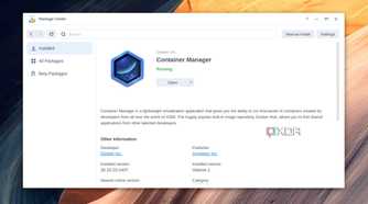 Downloading Container Manager through Package Manager