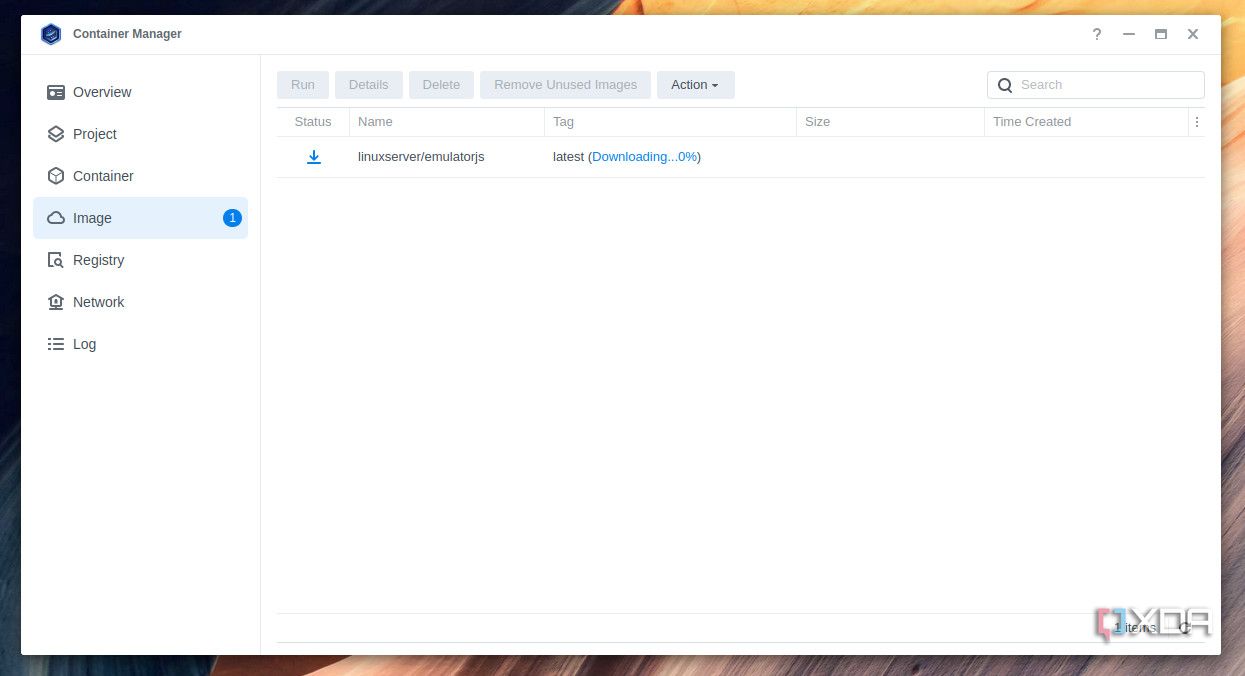 Downloading EmulatorJS on Synology NAS