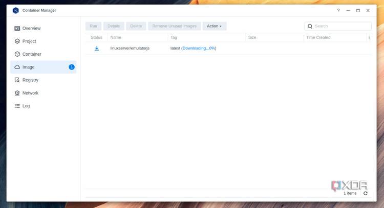 Downloading EmulatorJS on Synology NAS